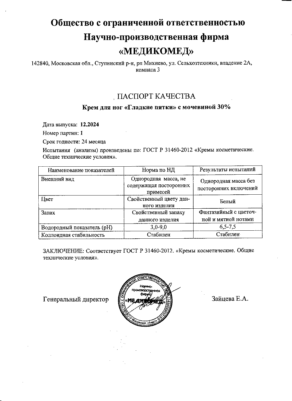 Паспорт №122024